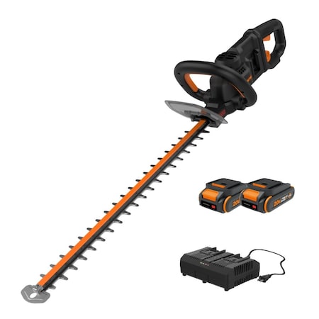 Nitro 40V Power Share 24 in. Cordless Hedge Trimmer, Battery and Charger Included -  WORX, WG286